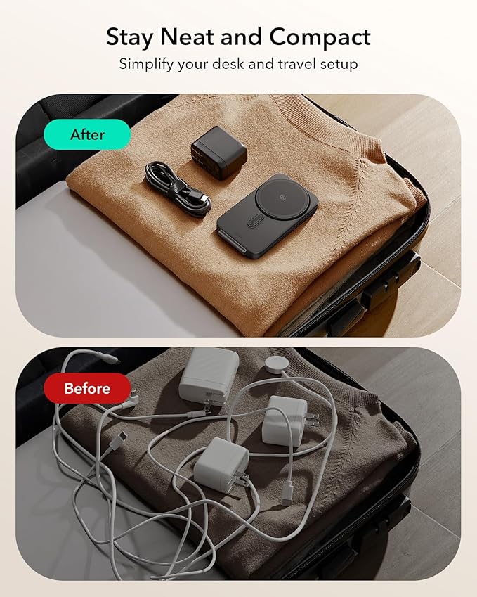 ESR 3 in 1 Charging Station for Apple, Qi2.2 25W MagSafe Charger