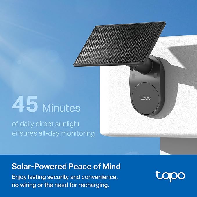 Tapo SolarCam 1080p Outdoor Wireless Security Camera