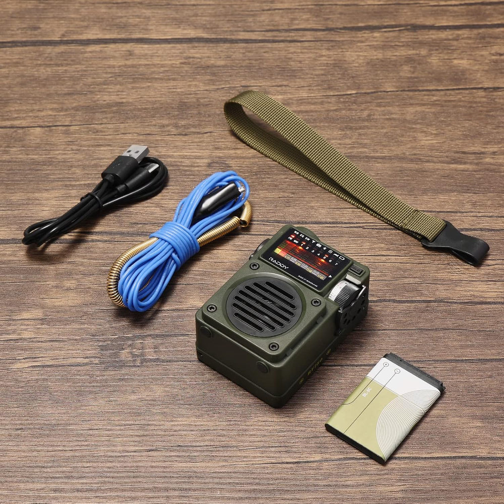 Raddy RF750 Portable Shortwave Radio AM/FM/SW/WB Receiver with NOAA Alerts - ...