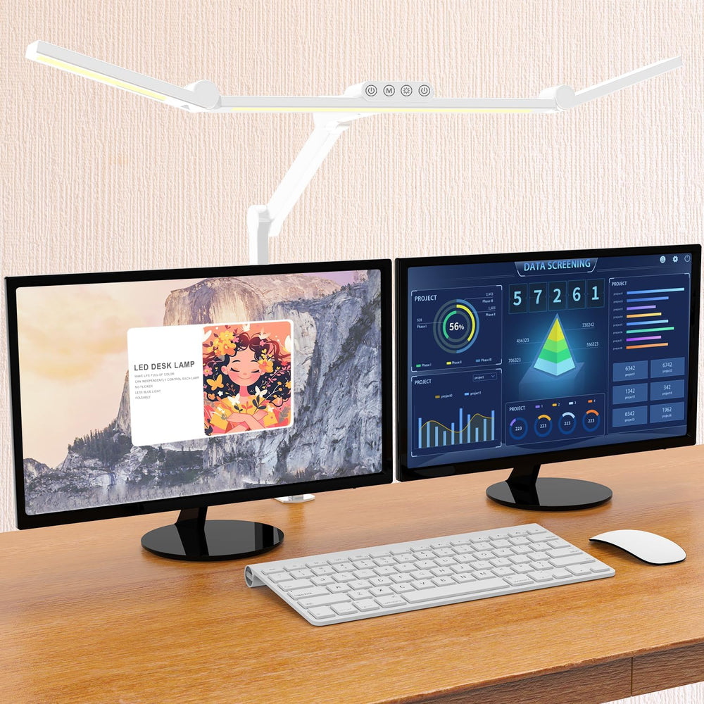 Micomlan Led Desk Lamp for Home Office, 24W Bright Rotatable Led Table Light