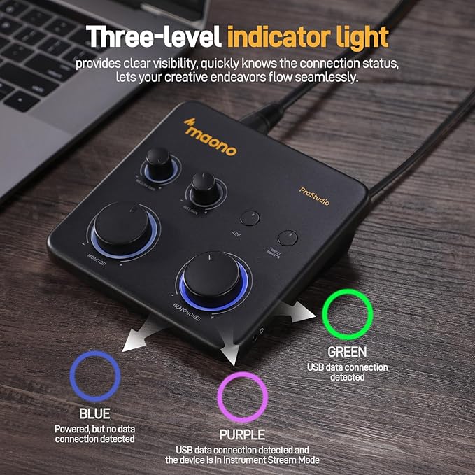 MAONO USB Audio Interface for PC: Interface