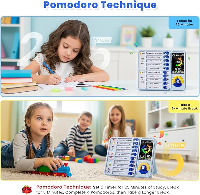 Mooking 5-in-1 Visual Timer, ADHD Tool