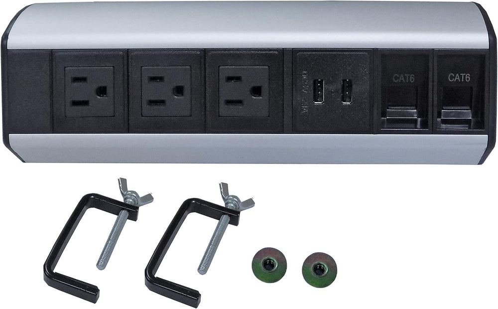 Power and Data Center with 2.1 Amp Dual USB Charger
