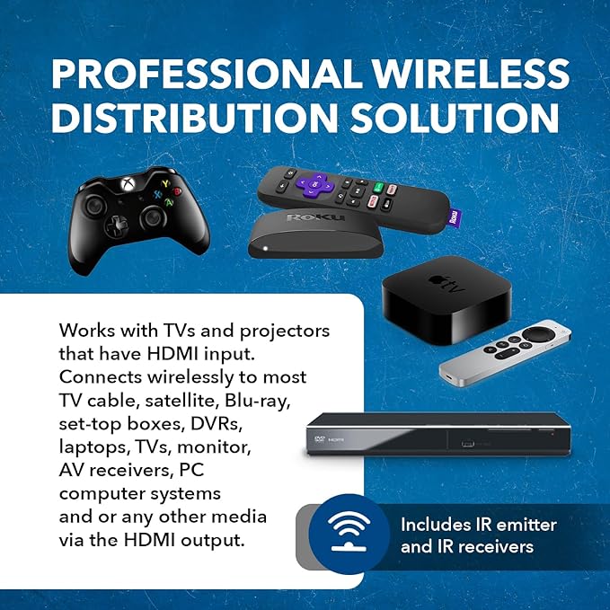 OREI Wireless HDMI Extender Transmitter & Receiver Dongle UtraHD 5.1-5.2 ...