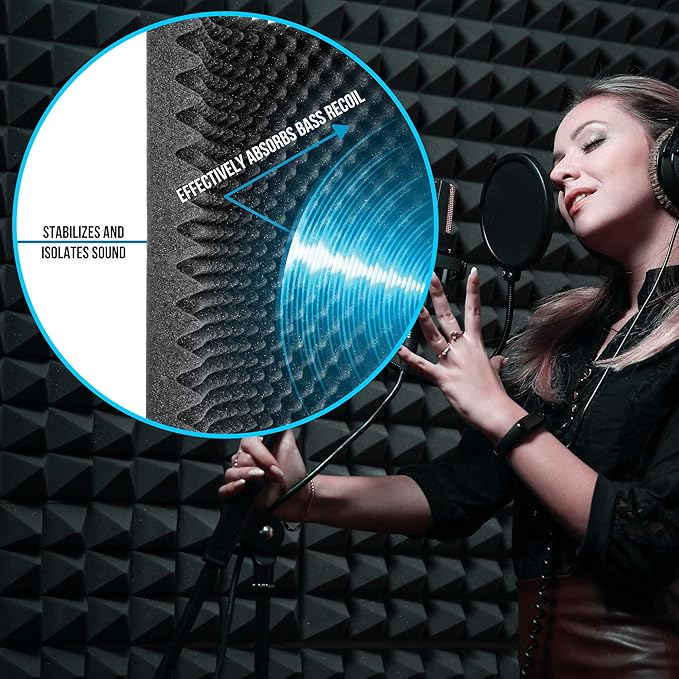 Sound Wall Panel Studio Foam (2 Pack)