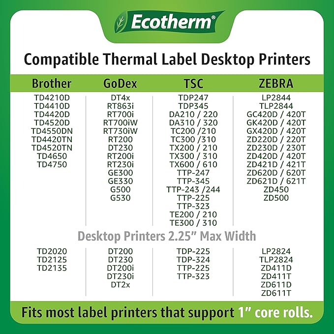 1" x 3" Thermal Labels | 4 Rolls | 2720 Labels | fits Zebra, Offnov...
