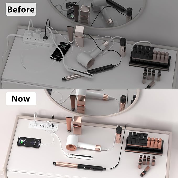 Furniture Drawer Outlet, Recessed Power Strip