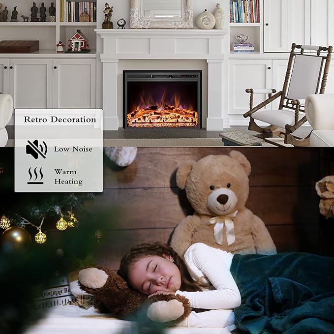 Electric Fireplace, Recessed Fireplace Heater