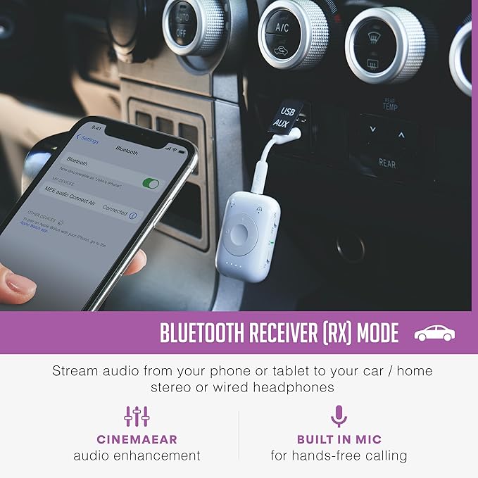 MEE audio Connect Air Pro Bluetooth Wireless Audio Transmitter & Receiver...