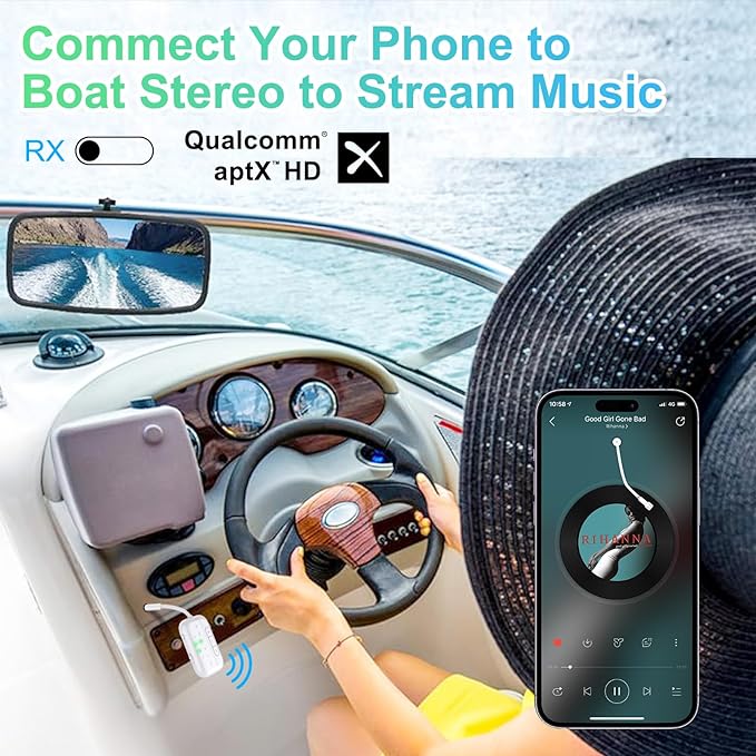 2026 Upgraded Pro Bluetooth 5.4 Transmitter Receiver, 2-in-1 Airplane Wireless