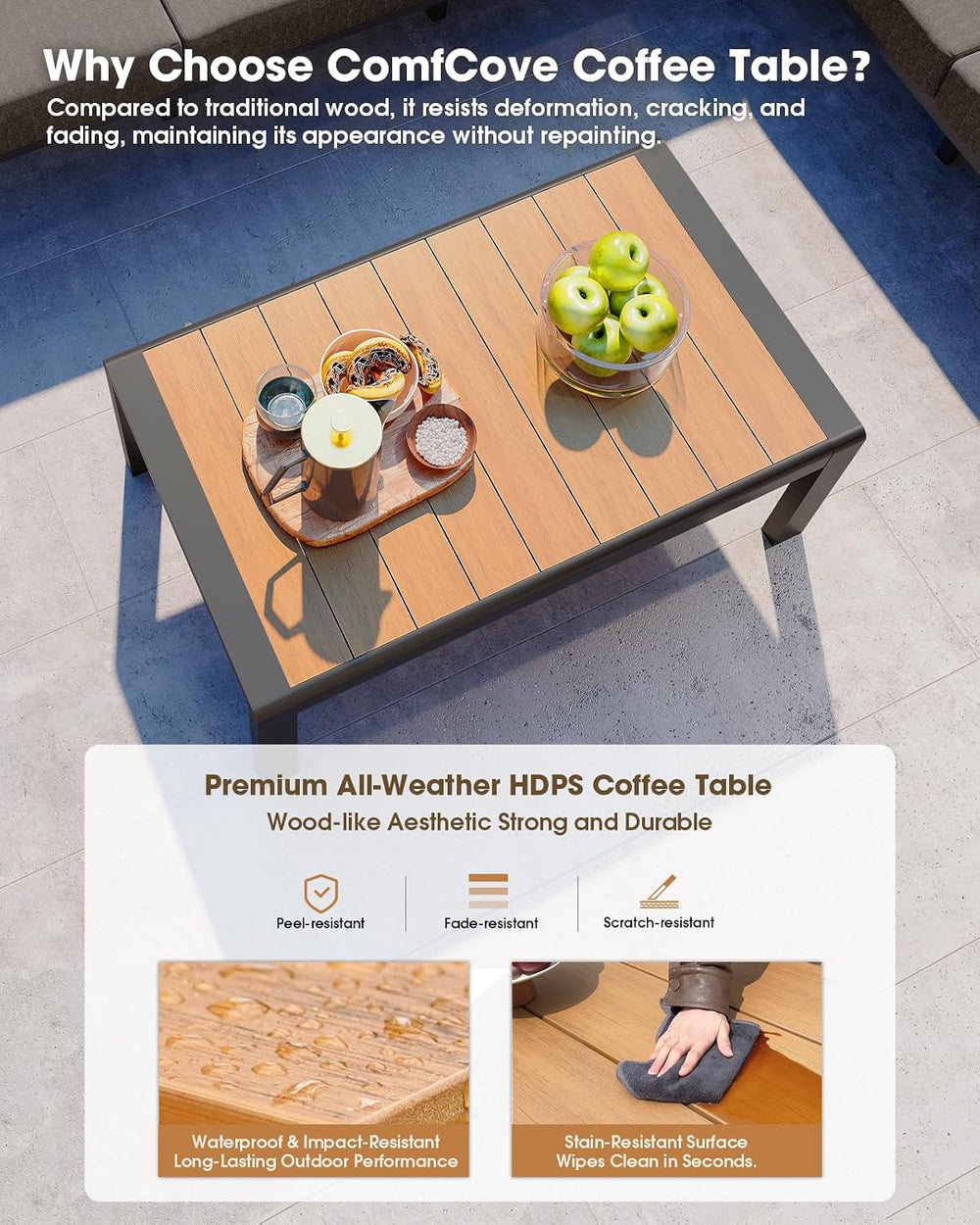 Aluminum Outdoor Patio Furniture Set 8 Seats, Outdoor Sectional Corner Sofa, ...