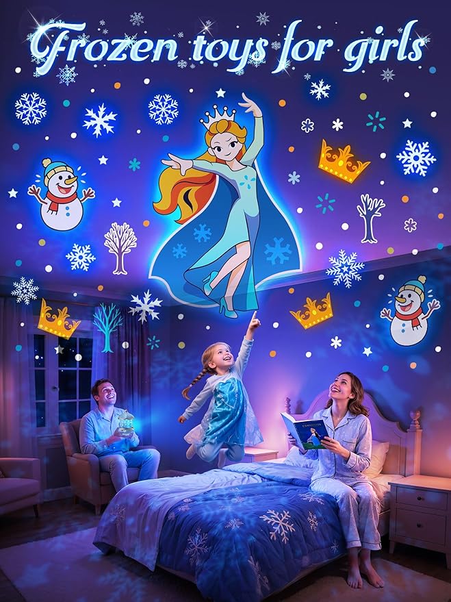 Frozen Toys, 15 Music+16 Films+315 Colors Night Light