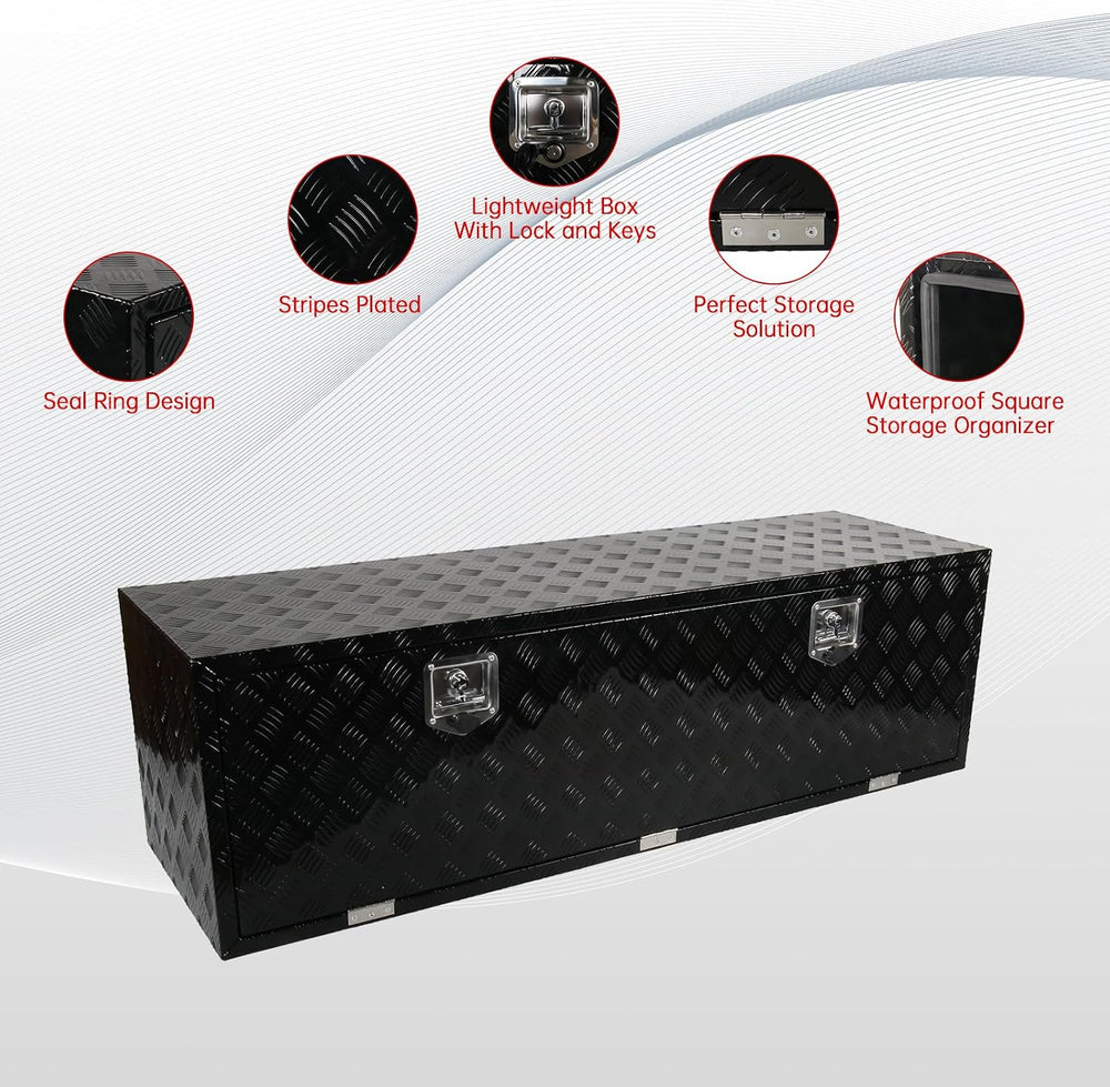 60'' Inch Aluminum Underbody Truck Box with T-Handle Latch