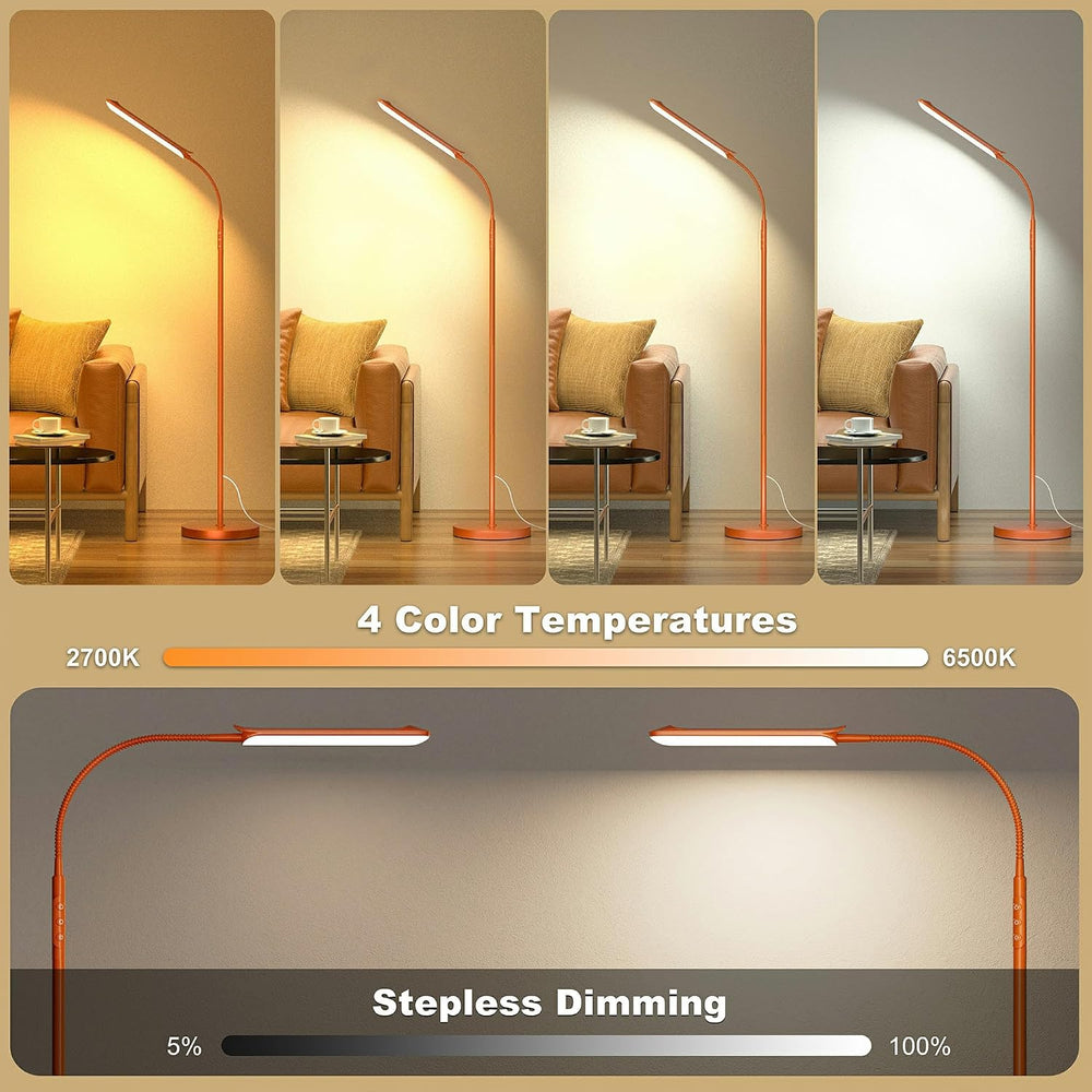 Yikuneng Dimmable LED Floor Lamp, Super Bright Reading Lamps Floor Standing l...
