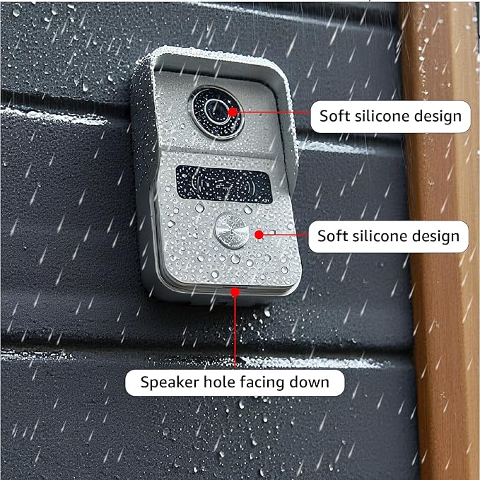 KeonBell 2 Wired Video Intercom System, 7 Inches Video Doorbell Camera