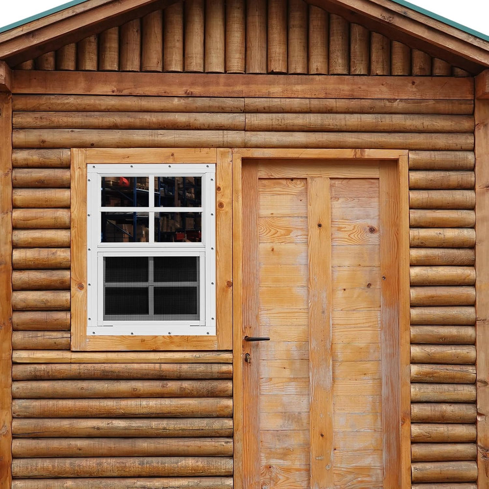 NeatiEase Upgraded Shed Windows 2 Pack, 30" x 30" Windows with Temp...
