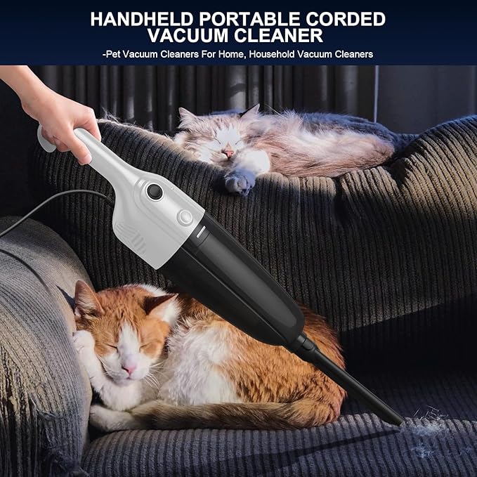 FUNCCUBE Stick Vacuum Cleaner, Corded 2-in-1 Lightweight Vacuum
