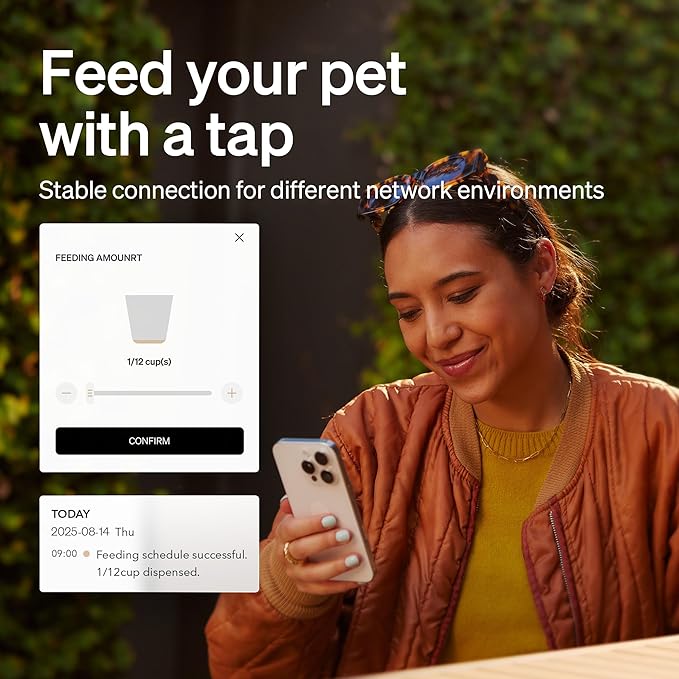 PETLIBRO Automatic Cat Feeder, 5G WiFi Automatic Dog Food Dispenser