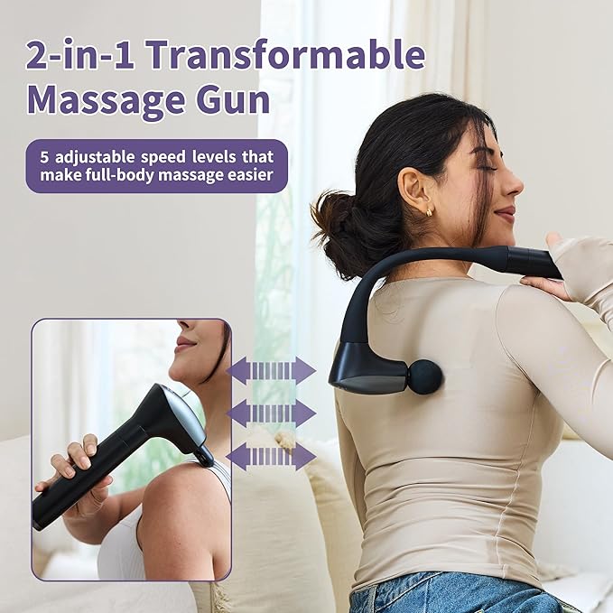 CAREKING 2-in-1 Detachable Muscle Massage Gun Deep Tissue