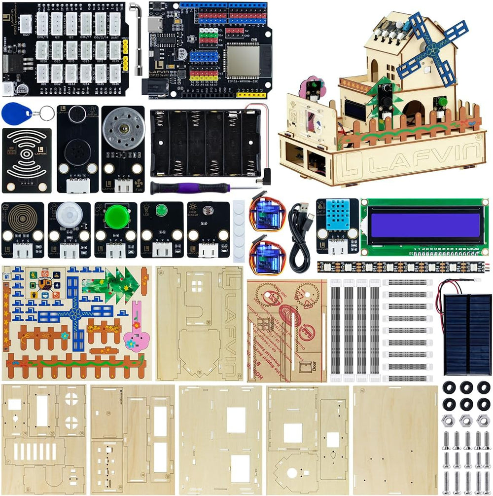 LAFVIN IOT ESP32 Smart Home Starter Kit Supports Voice Recognition and App