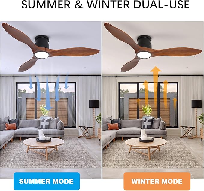 revoici 52Inch Wood Ceiling Fans