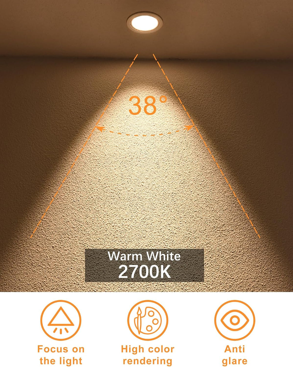 12 Pack MR16 LED Light Bulbs, 50 Watt Equivalent Landscape Light Bulbs, 2700K...