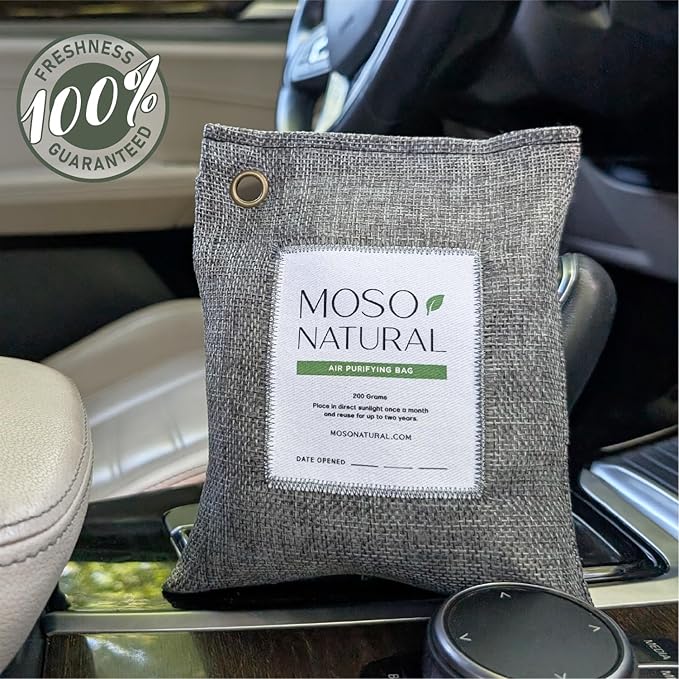Moso Natural Air Purifying Bag 200g HGTV Editor's Pick | Premium Bamboo (...