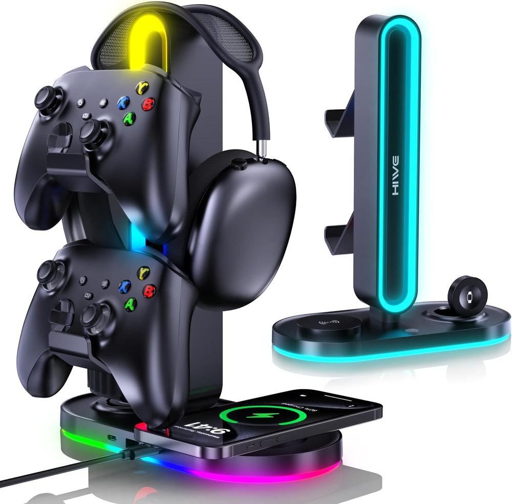 HiWe Universal RGB Gaming Headphone Stand