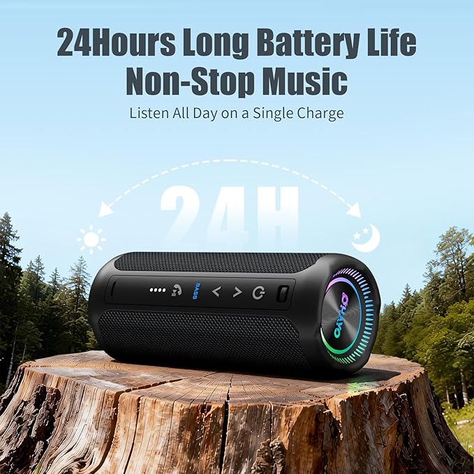 Bluetooth Speakers Wireless Loud Stereo Sound IPX7 Waterproof Outdoor Portable