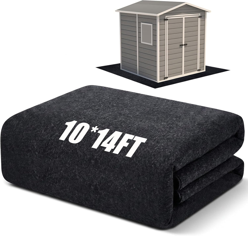 Shed Floor Mat 10 x 14 ft, PE Backing for Garage, Carport and Large Sheds