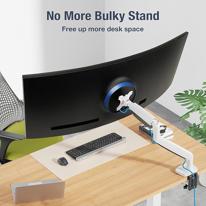 AVLT Single 17"-45" Monitor Arm Desk Mount Premium Mechanical Sprin...