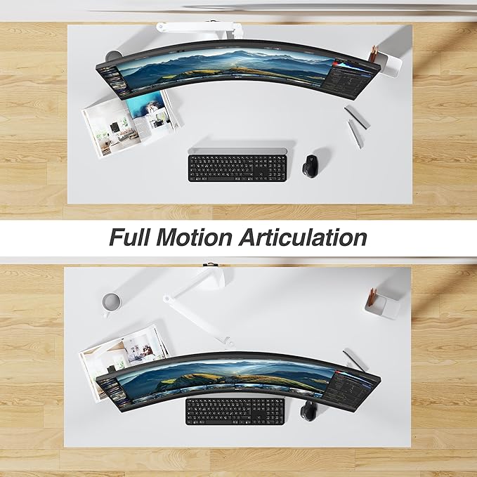 AVLT Single 17"-45" Monitor Arm Desk Mount Premium Mechanical Sprin...