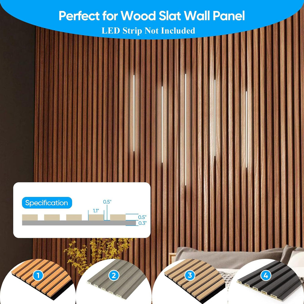 Besseto 10 Pack LED Aluminum Channel