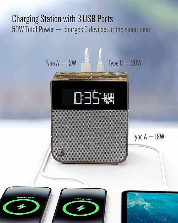 Soundfreaq Sound Rise II, SFQ-16: Bedside Alarm Clock Radio & Bluetooth S...