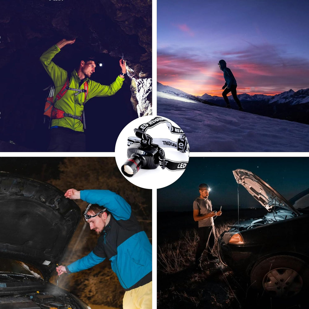 Car Roadside Emergency Kit with Jumper Cables Headlamp Car Safety Kits