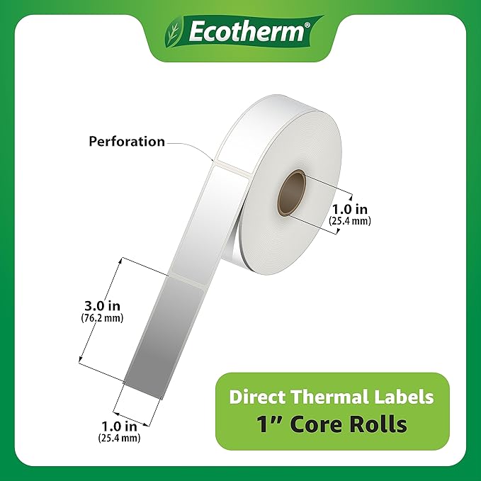 1" x 3" Thermal Labels | 4 Rolls | 2720 Labels | fits Zebra, Offnov...