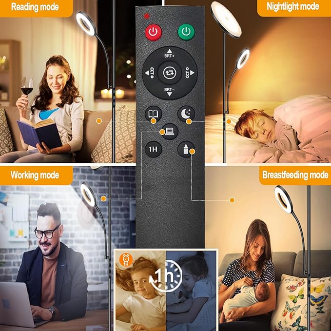 marctronic Floor Lamp, Upgraded 42W 4000LM Super Bright LED Floor Lamp