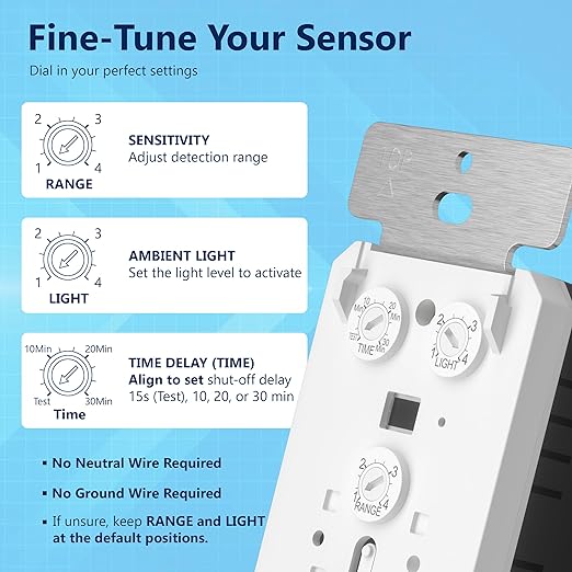LIDER Motion Sensor Dimmer Switch