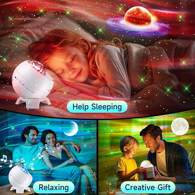 Galaxy Projector Northern Lights Projector, 180 Lighting Modes Galaxy Light