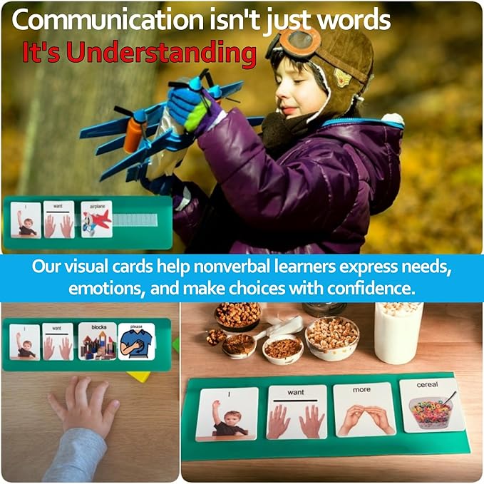 Smile4Autism Large 2"x2" Loose Visual Picture Cards, Receptive and ...