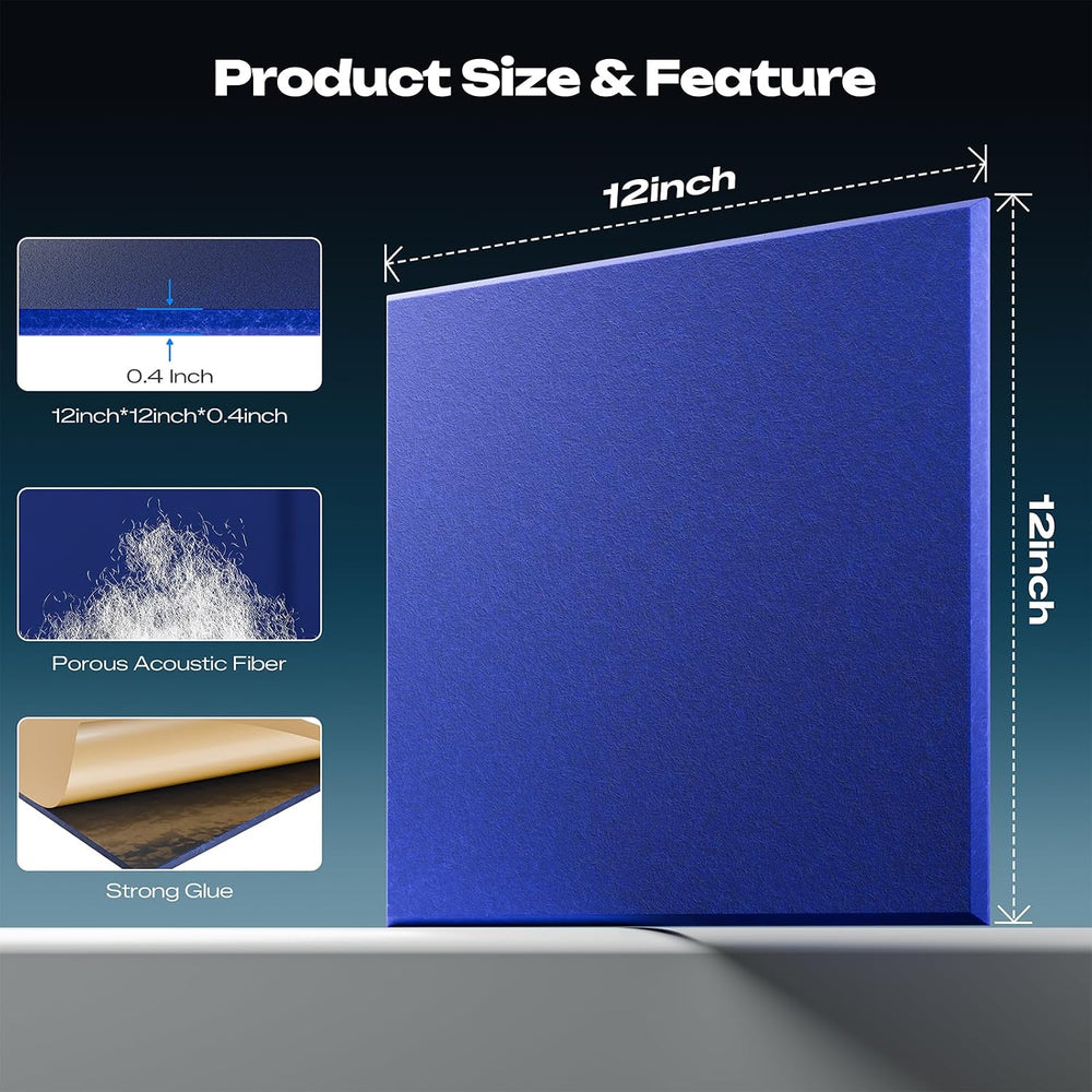 Sonicism 22 Pack Acoustic Wall Panels