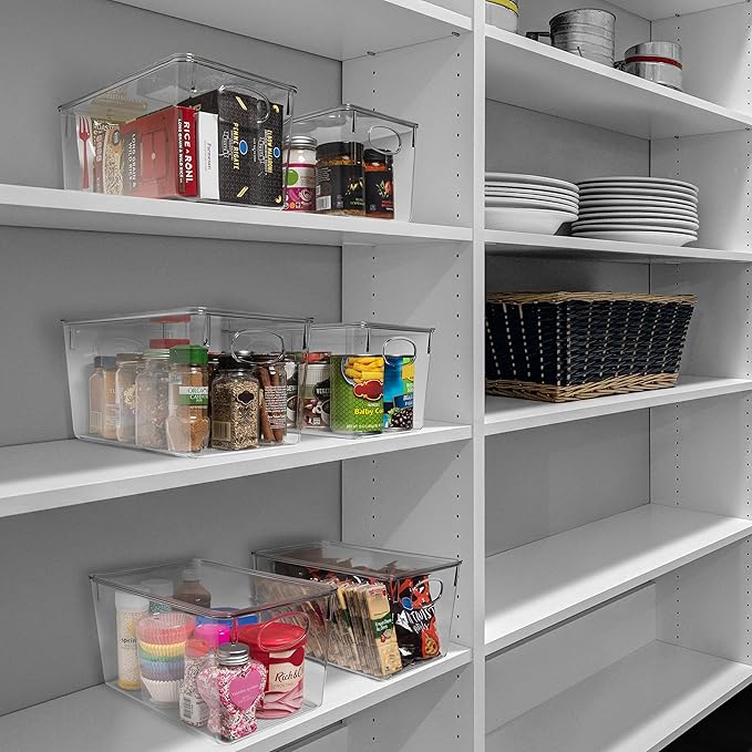 ClearSpace Plastic Storage Bins (8 Pack)
