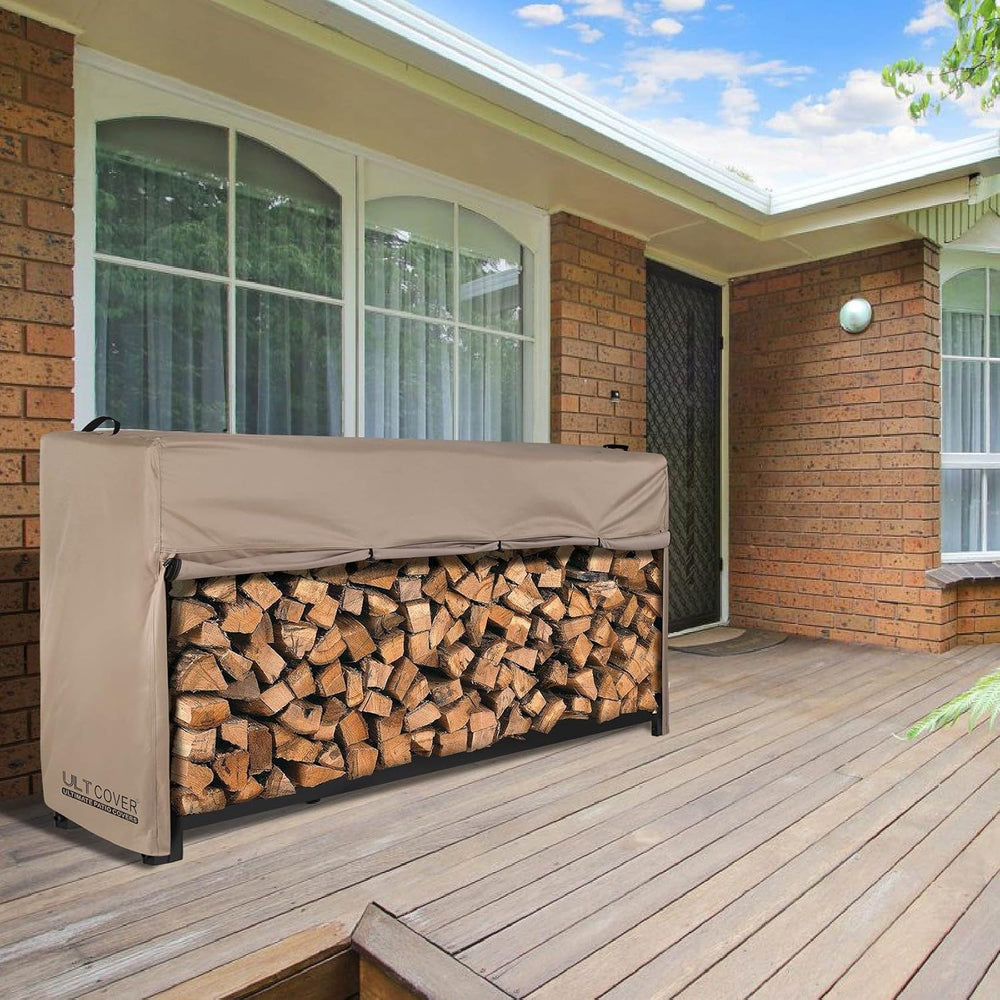 ULTCOVER Waterproof Firewood Racks Cover 8 Feet