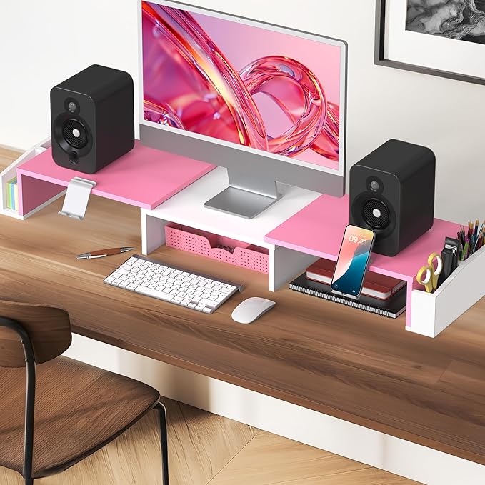 Simple Houseware Desk Dual Monitor Stand Riser