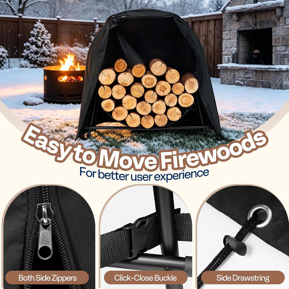 VIVOHOME 48 Inches Firewood Log Hoop Cover Only