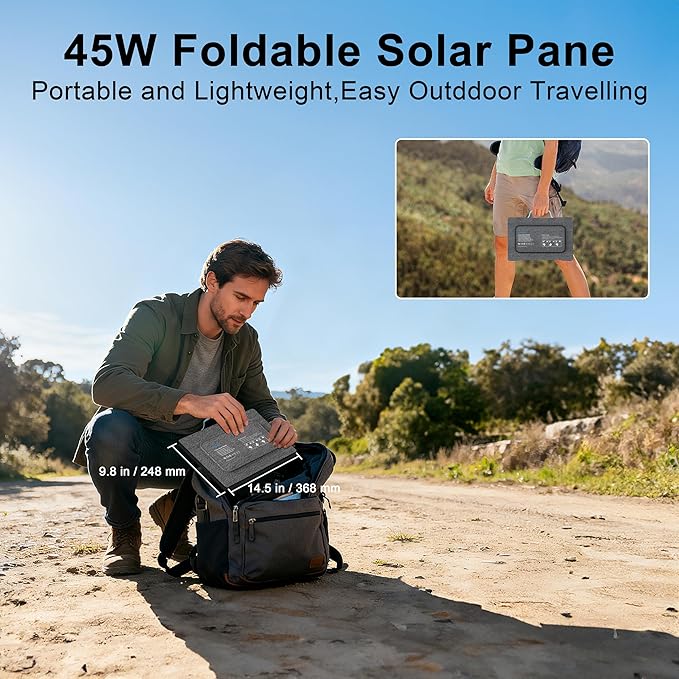 E-POWO 45W Portable Solar Panels Chargers
