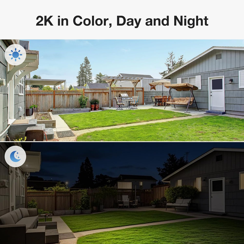 TKENPRO Dual Lens Solar Security Cameras Wireless Outdoor, 2K Full HD Video, ...