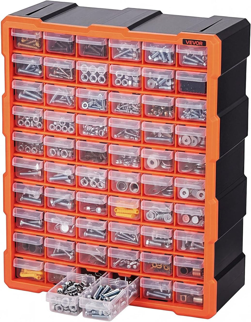 VEVOR 60-Drawer Storage Organizer, Plastic, Drawer Storage Cabinet for Garage...