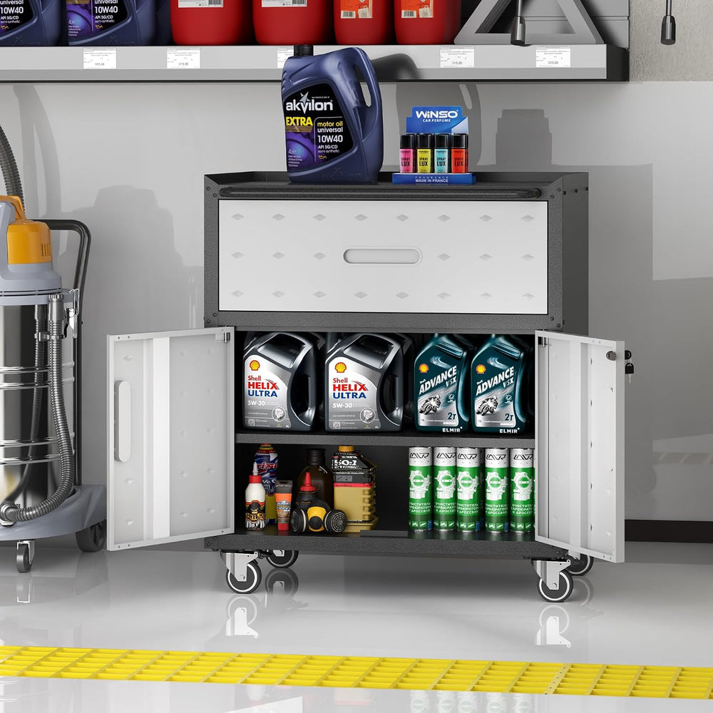 Metal Storage Cabinet for Garage, Tool Cabinet, Utility Cabinet