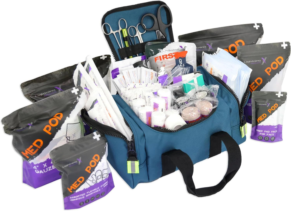 Lightning X Value Compact Medic First Responder EMS/EMT Stocked Trauma Bag w/...